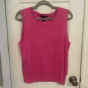 Grace Elements Bright Pink Ribbed Hem Sleeveless Tank